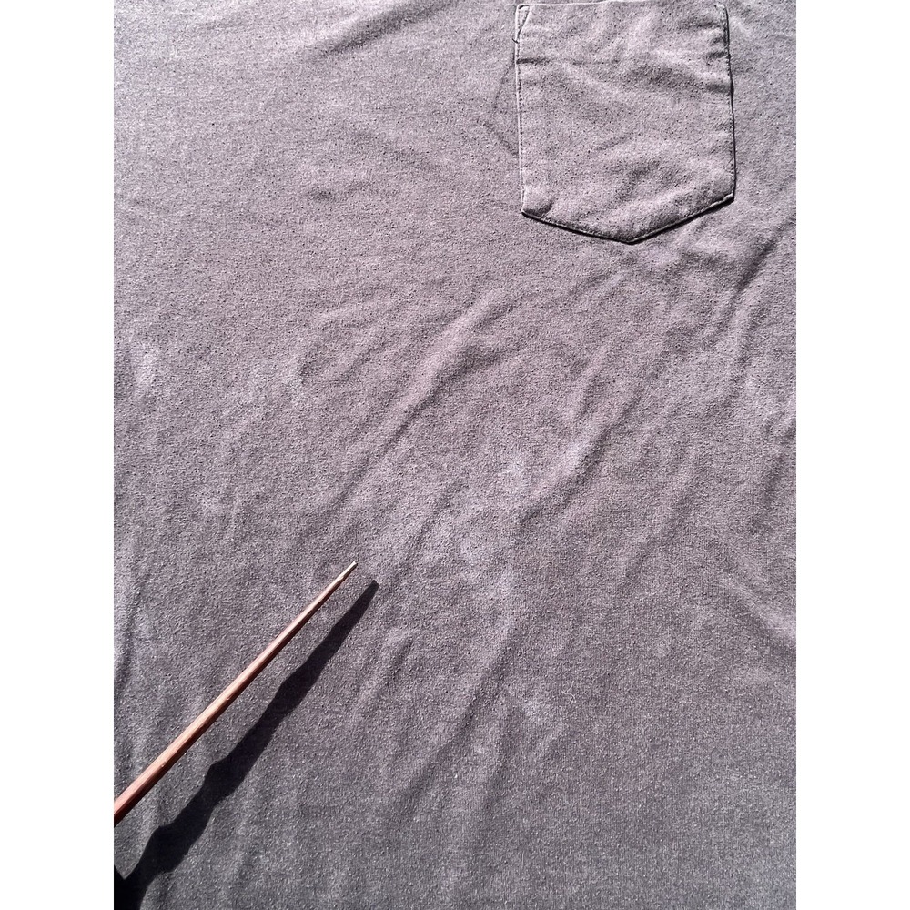 Men's CUTS T-Shirt Black Elongated XL Solid Casual Athleisure Minimalist STAINED - Picture 6 of 13